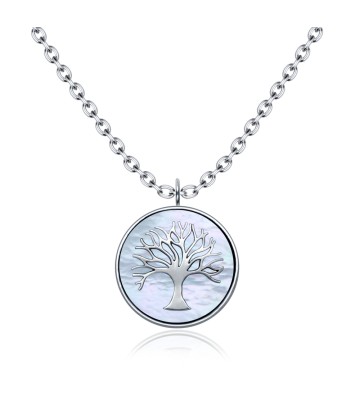 Mother Of Pearl Silver Necklace SPE-4172